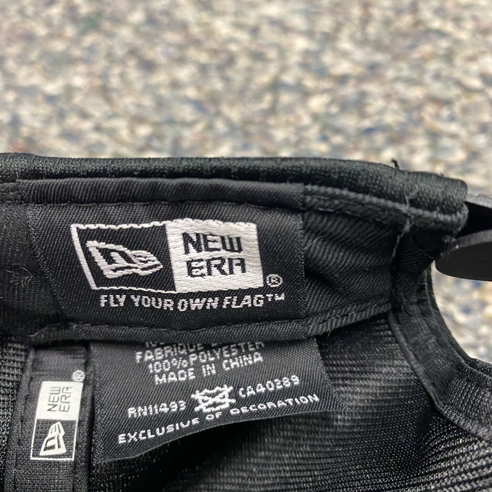 New Era Black 9FIFTY Black Card Hat - Picture 5 of 5